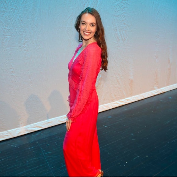 Pink long sleeve jumpsuit - Picture 3 of 10